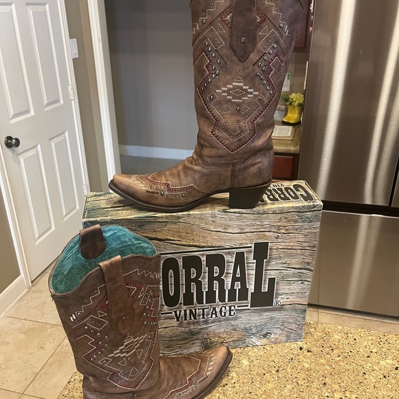 Corral ladies cowboy Boots size 11 - Picture 3 of 10